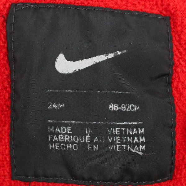 Nike Black and Red Puffer Jacket Baby Toddler Size 24M