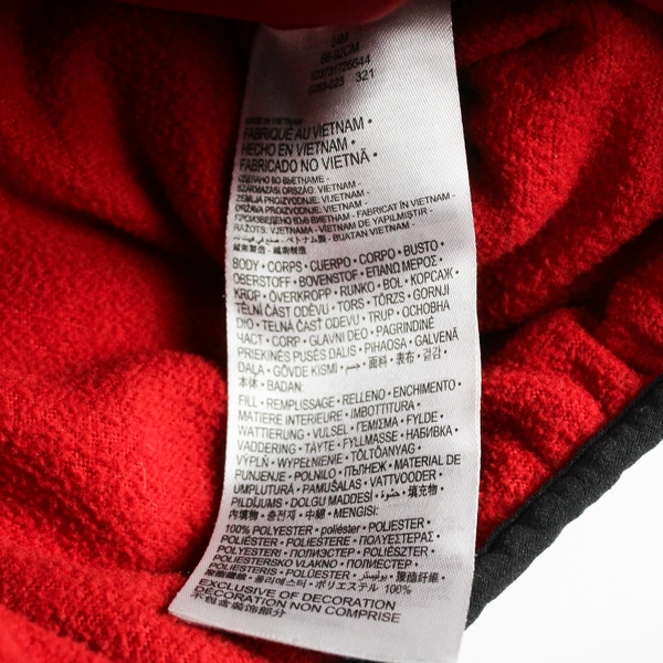 Nike Black and Red Puffer Jacket Baby Toddler Size 24M