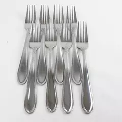 Set of 8 Oneida Memphis Dinner Forks 7.75" Stainless Flatware