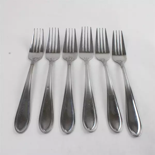 Set of 6 Oneida Memphis Stainless Dinner Forks 7.75" Flatware 