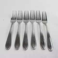 Set of 6 Oneida Memphis Stainless Dinner Forks 7.75" Flatware 
