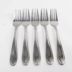 Set of 5 Oneida Memphis Stainless Steel Salad Forks 7" 