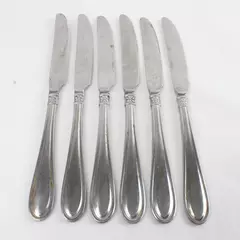 Set of 6 Oneida Memphis New French Solid Stainless Table Knives 9.5" 