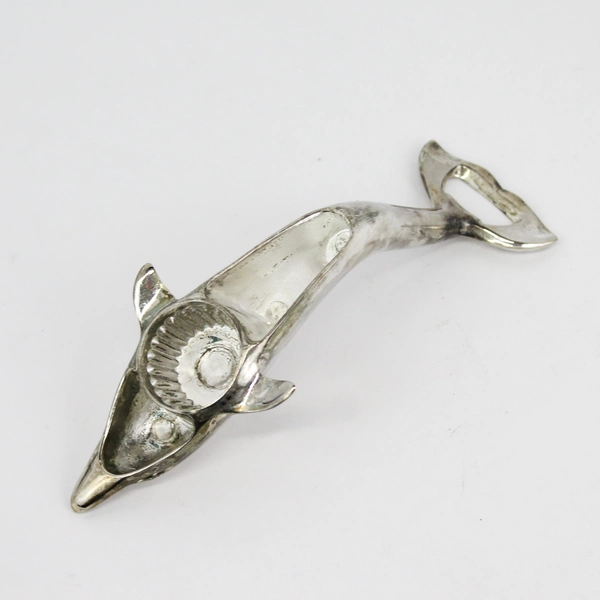 Vintage International Silver Co. Silver Plated Dolphin Shape Bottle Opener