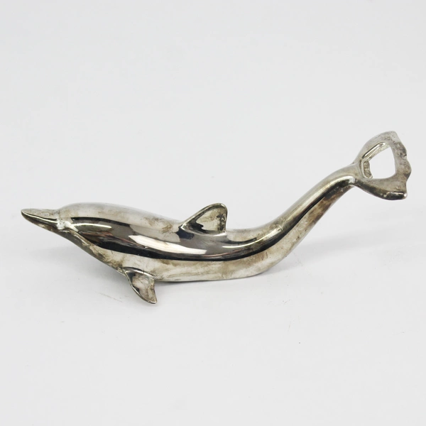 Vintage International Silver Co. Silver Plated Dolphin Shape Bottle Opener