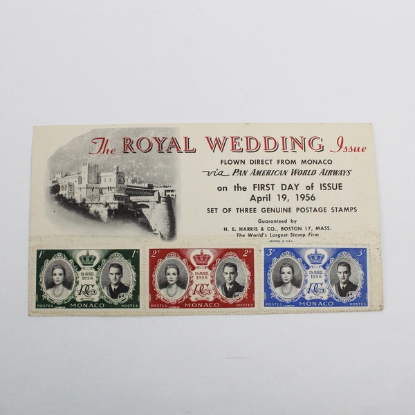 Lot Of 2 1956 Royal Wedding Monaco Covers Pan Am Prince Rainier Grace Kelly