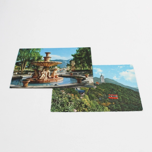 Lot Of 2 Caracas Venezuela Color Postcards Fountain Cable Car