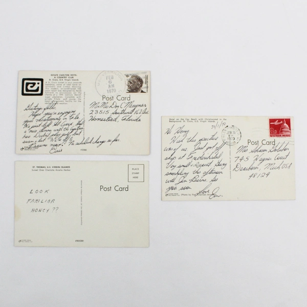 Lot Of 3 US Virgin Islands Color Postcards St Croix St Thomas