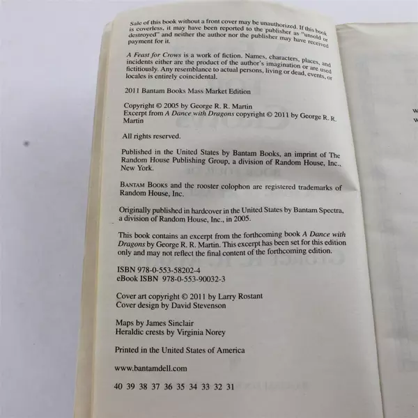 A Feast for Crows (A Song of Ice and Fire #4) George R.R. Martin Paperback