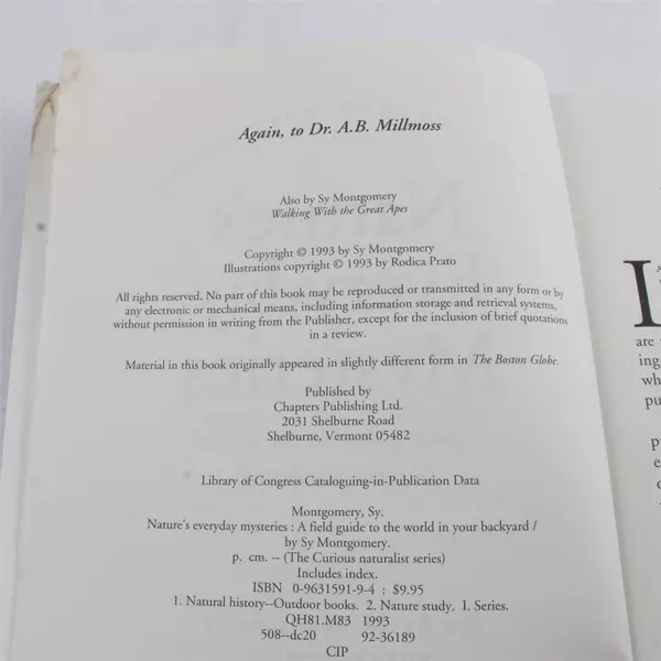 Nature's Everyday Mysteries by Montgomery - Paperback,