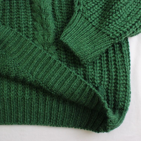 Wishlist Dark Green Wool Acrylic Blend Knit Turtleneck Sweater Women's M/L