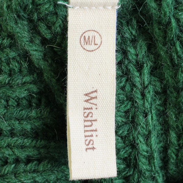 Wishlist Dark Green Wool Acrylic Blend Knit Turtleneck Sweater Women's M/L