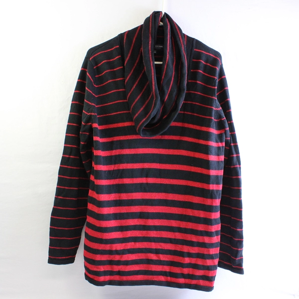 Jones New York Red and Black Cowl Neck Knit Sweater Women's Size 1X