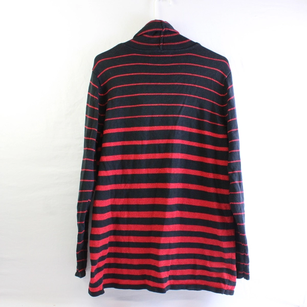 Jones New York Red and Black Cowl Neck Knit Sweater Women's Size 1X