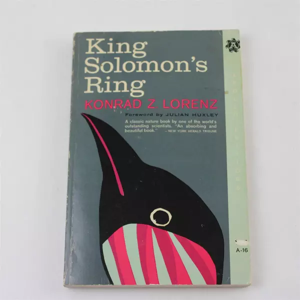 King Solomon's Ring Konrad Z. Lorenz Vintage Paperback Book 