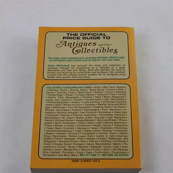 The Official Price Guide to Antiques & Other Collectibles 2nd Ed. Paperback