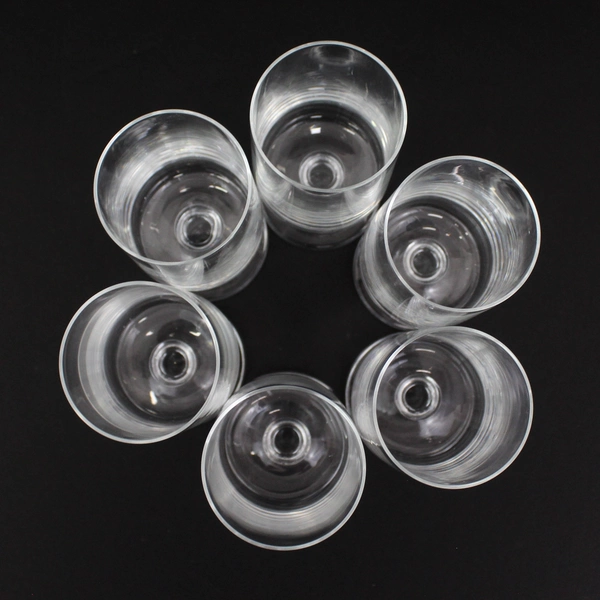  Set Of 6 Vintage Cristal D'Arques Cavalier Clear 4.5" Water Goblet Wine Glasses