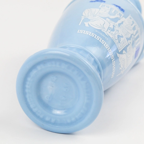 Vintage 1961 Jim Beam Grecian Bourbon Blue Greek Philosophers Bottle Decanter