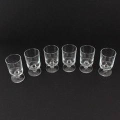  Set Of 6 Vintage Cristal D'Arques Cavalier Clear 3.5" Juice Glasses