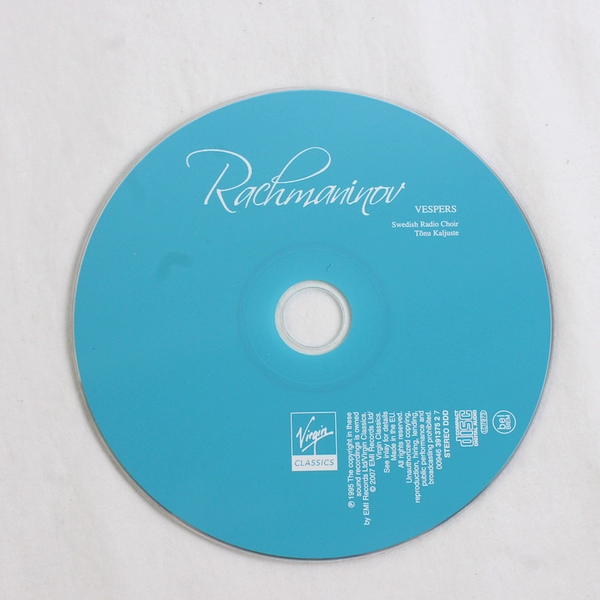 Rachmaninov: Vespers By Rachmaninoff Estonian Chamber Choir Kaljuste CD 2007