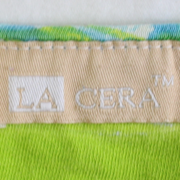 La Cera Women's XL Green Floral Short Sleeve Shirt Dress with Pockets