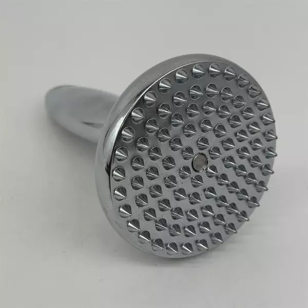 Pampered Chef Heavy Chrome Meat Tenderizer – 6" Tall, 2 lb Chrome Kitchen Tool