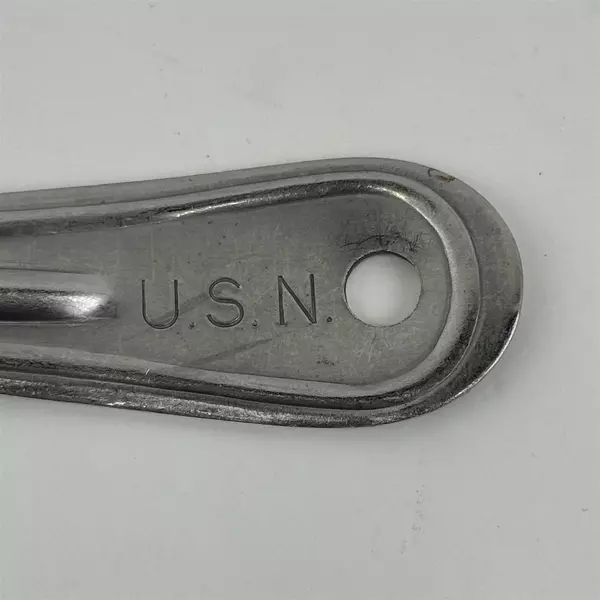 Vintage Serving Spoon U.S.N. United States Navy Military Mess Hall 15"