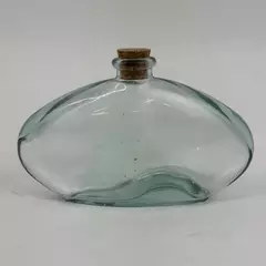 Vintage Pier 1 Imports Glass Deco Bottle with Cork