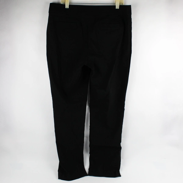 Briggs Solid Black Tapered-Leg Pull-On Pant Women's Size 14
