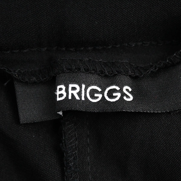 Briggs Solid Black Tapered-Leg Pull-On Pant Women's Size 14