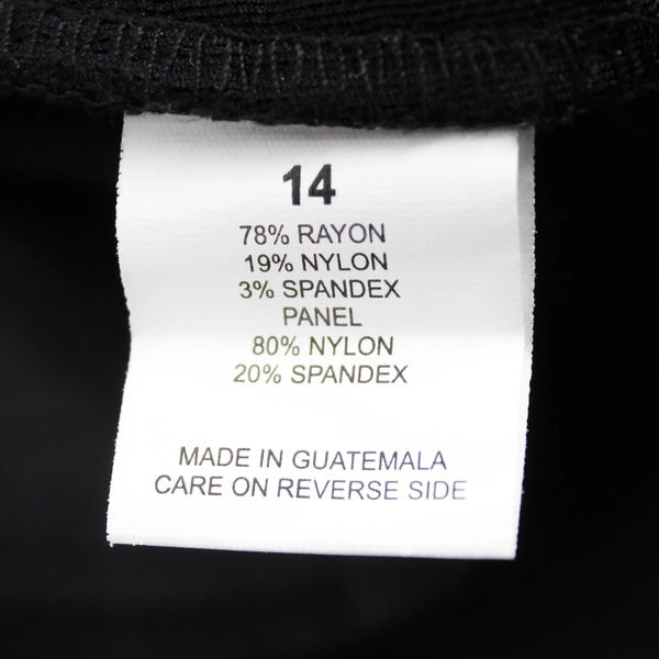 Briggs Solid Black Tapered-Leg Pull-On Pant Women's Size 14