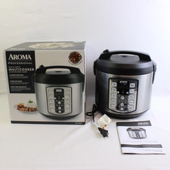 Aroma Housewares Professional Plus Cooker Rice/Steamer/Slow Cooker ARC-5000SB