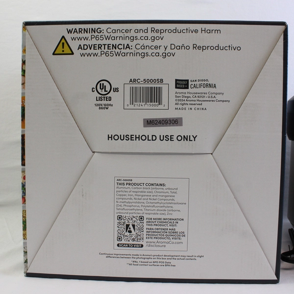 Aroma Housewares Professional Plus Cooker Rice/Steamer/Slow Cooker ARC-5000SB