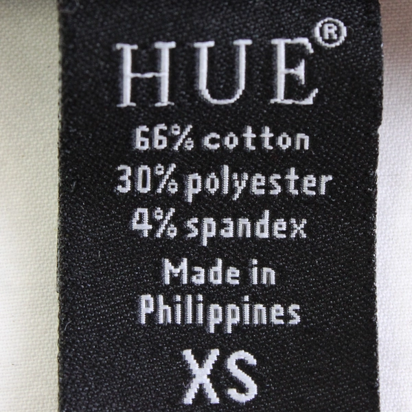 Hue Short Solid Black Ribbed Skirt Women's Size XS