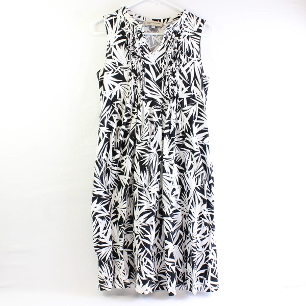 Jones New York Sport Black and White Knee-Length Shift Dress Women's XS