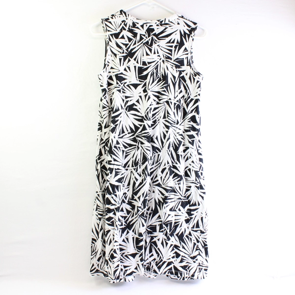 Jones New York Sport Black and White Knee-Length Shift Dress Women's XS