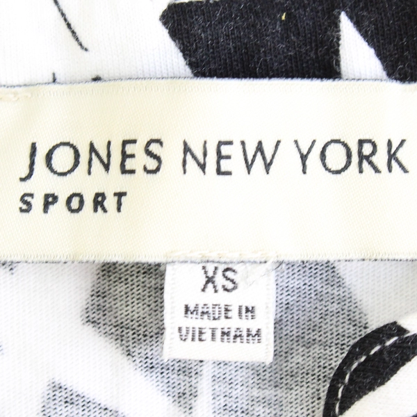 Jones New York Sport Black and White Knee-Length Shift Dress Women's XS