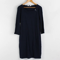 NWT Karen Scott Sport Navy Blue 3/4-Sleeve Shirt Dress Women's Size XL
