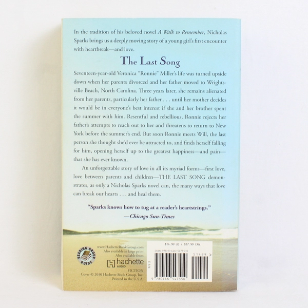 The Last Song by Nicholas Sparks 2010 Paperback Good Condition