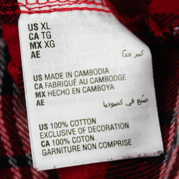 Charter Club Intimates Red and Black Plaid Button-Up Sleepshirt Women's XL