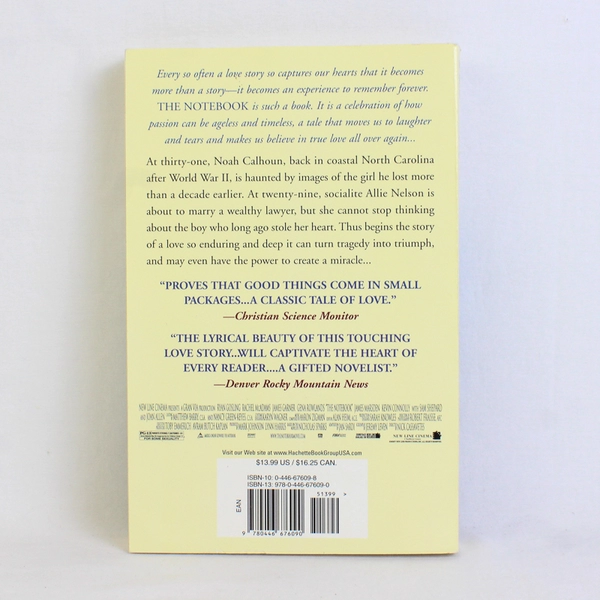 Vintage The Notebook by Nicholas Sparks 1999 Paperback Good Condition