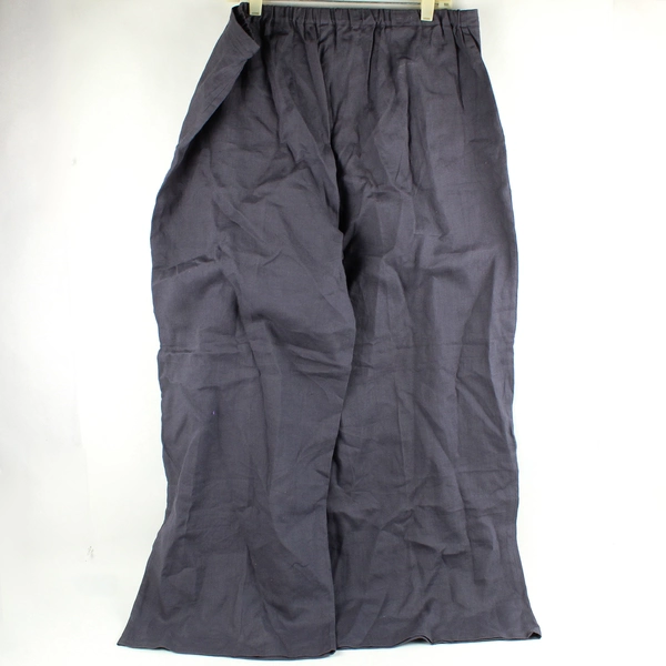 Soft Surroundings Gray 100% Linen Wide-Leg Pants Women's Size 16 FLAWED