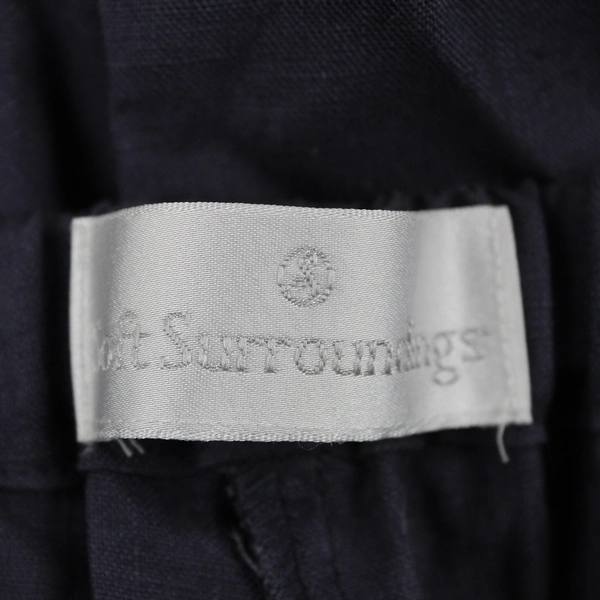 Soft Surroundings Gray 100% Linen Wide-Leg Pants Women's Size 16 FLAWED