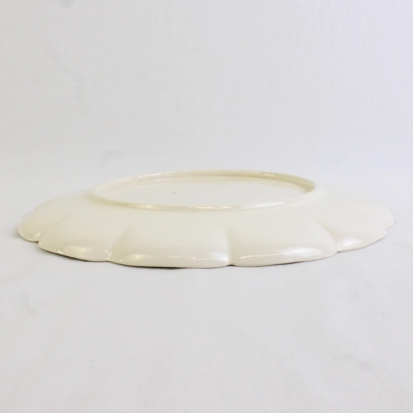 Unbranded Santa With Poinsettia Decorative Plate 10.25" Diameter