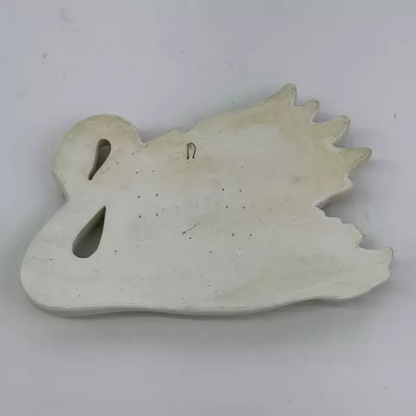 Set of 3 Vintage  Miller Studios Chalkware Swans Wall Plaques 1968 