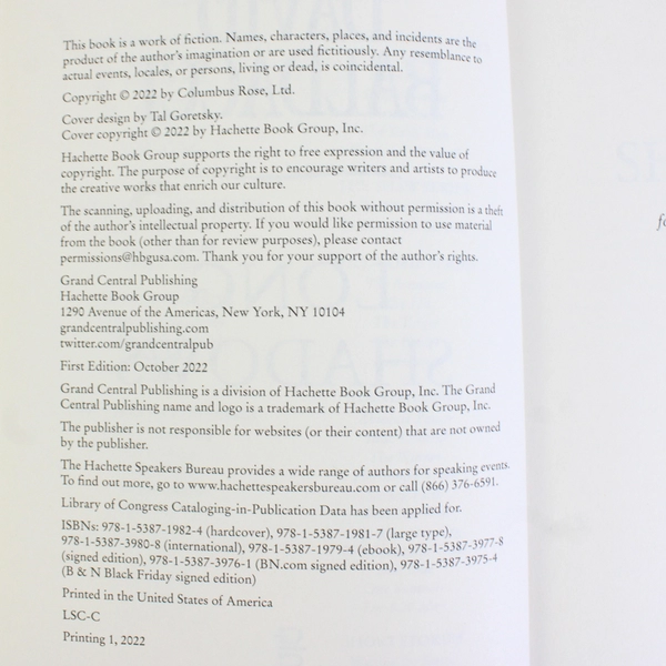 Long Shadows by David Baldacci A Memory Man Thriller 2022 1st Edition HC DJ