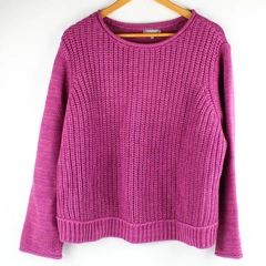 Habitat Fuchsia Pink Long-Sleeve Knit Sweater Women's Size XL