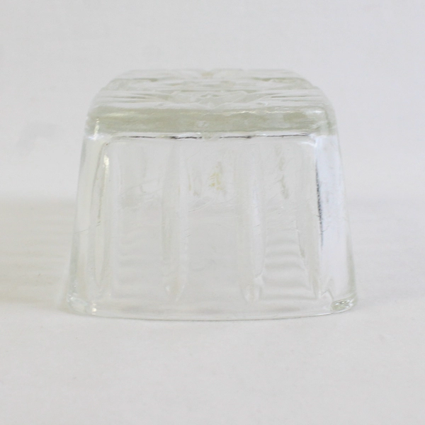 Anchor Hocking Star Of David Pattern Early American Prescut Glass Butter Dish