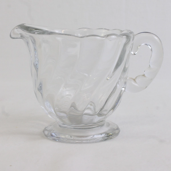 Fostoria Colony Pattern Clear Glass Creamer Without Sugar Bowl 3.25" Tall