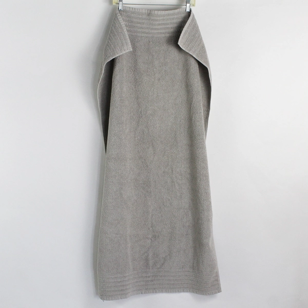 Lot Of 2 Matching Hotel Collection Solid Gray Bath Towels 100% Cotton 28.5"x 50"